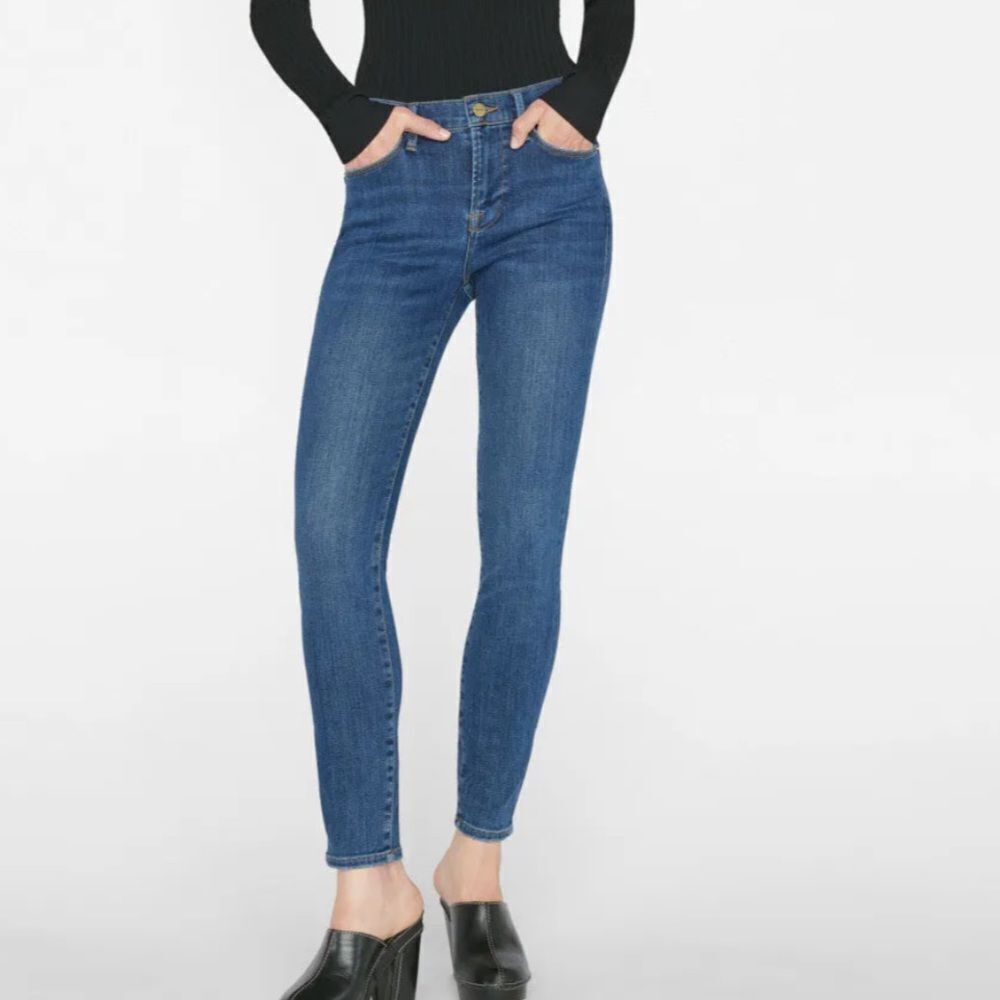 Frame Denim Le High Skinny high rise skinny fit faded black size 25 BNWT